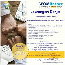 Temukan info lowongan pekerjaan menarik dan terbaru juli 2021 di tangerang hanya di jobs.id. Lowongan Kerja Credit Marketing Officer Wom Finance Di Solo Info Loker Solo