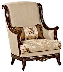 Natural Floral Traditional Chair Best Master Furniture S737c In 2020 Best Master Furniture Traditional Chairs Tuscan Living Room Furniture