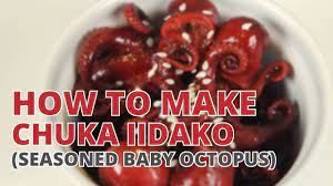 Put the raw salmon on top of it. Masak 2 How To Make Chuka Iidako Seasoned Baby Octopus Youtube