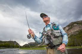 A long flexible (lever) fishing rod used in fly fishing and fly casting. Fly Fishing U S National Park Service