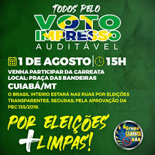 Podrán encontrar en este portal información sobre las elecciones generales. A Favor De Voto Impresso Ja Nas Eleicoes De 2022 Bolsonaristas Fazem Carreata Rdnews Portal De Noticias De Mt