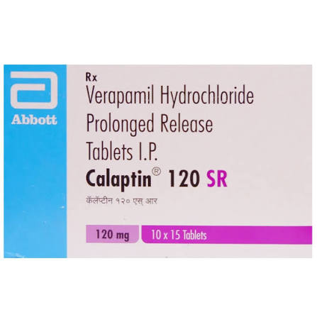 Buy Calaptin 120 SR Tablet online | Uses, Side Effects, Price and substitutes | Apollo Pharmacy