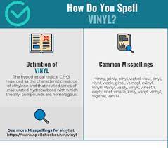 Vinyl, shiny and tough and flexible plastic; Correct Spelling For Vinyl Infographic Spellchecker Net