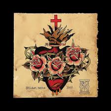 Pin By Brandon On Tattoo Traditional Tattoo Art Sacred Heart Tattoos Traditional Tattoo
