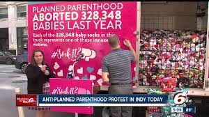 Anti Planned Parenthood Protest Stops In Indy Youtube