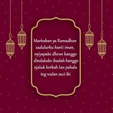 Berikut detail sms idul fitri 2020 versi bahasa jawa: Ucapan Puasa Ramadhan Bahasa Jawa Dan Inggris Review Teknologi Sekarang