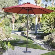 Coral Coast 9 Ft Steel Solar Lighted Push Button Tilt Patio Umbrella Walmart Com In 2020 Patio Umbrella Patio Umbrellas Rectangular Patio Umbrella