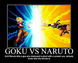 Now the quora anime community is >40% (the majority) naruto fans, meaning the question will be full of naruto answers. Goku Vs Naruto