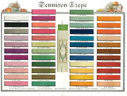 Color Chart From How To Make Crepe Paper Costumes Dennison Manufacturing Co 1925 Crepe Paper Crepe Paper Flowers Paper Flowers