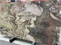 Brazil Luxury Stone Crystal Impression Quartzite Slabs from China -  StoneContact.com