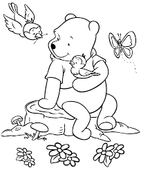 Pooh And The Birds Coloring Page Bird Coloring Pages Disney Coloring Pages Coloring Pages