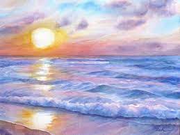 Recently added 39+ beach sunset watercolor images of various designs. Sunset Beach Hawaii Seascape Painting By Janet Zeh