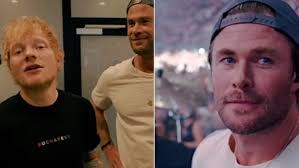 Aktori Chris Hemsworth befason fansat me paraqitjen e tij në koncertin e Ed  Sheeran në Rumani