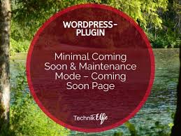 Drag and drop file or browse. Plugin Vorstellung Minimal Coming Soon Maintenance Mode Coming Soon Page Technikelfe