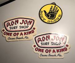 RON JON SURF SHOP One of a Kind Cocoa Beach Sticker Decal Lot of 2 & Body  Glove
