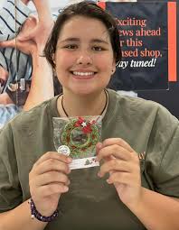 Random Acts of Knitting Christmas Decoration in Menai