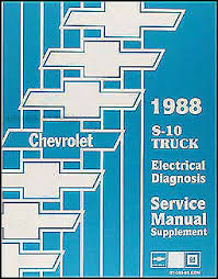 93 s10 fuse diagram wiring diagram raw. 1988 Chevy S 10 Pickup And Blazer Electrical Diagnosis Manual S10 Wiring Diagram Ebay