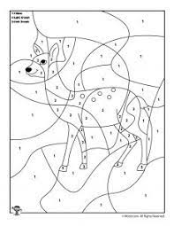 preschool color by number animal coloring pages woo jr kids activities children s publishing