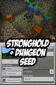 Minecraft Pe Stronghold Dungeon Seed Prosplank For Xbox One Ios Android Fireos And Windows 10 Minecraft Creations Minecraft Seed Minecraft Seeds Xbox One