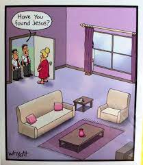 A Cartoon Called Have You Found Jesus Running With Bulls