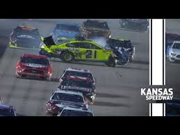 At kansas speedway we have. Huge Crash Dibenedetto Johnson And Logano Involved In Massive Wreck At Kansas Nascar Cup Series Youtube