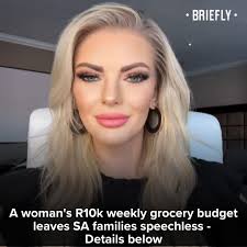 A woman casually spent R10,000