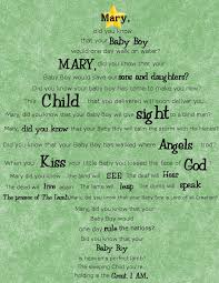 Mary Did You Know Your Baby Boy Would One Day Walk On Water Favorite Christmas Songs Christmas Printables Christmas Program