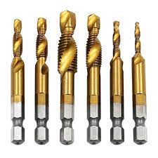 Any complete screwdriver set will feature both flat head and phillips head screwdrivers, with the size of the drivers ranging from 0 to 4 while the handle and shaft will length vary. 6pcs Composite Taps Metric Combination M3 M10 1 4 Hex Shank Drill Tapping And Chamfering Integrated Screw Tap Drill Bit Drill Bits Aliexpress