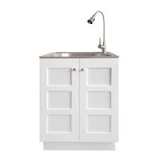 x 33.8 in. stainless steel laundry sink