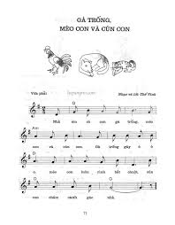 Bài hát "Gà trống, mèo con và cún con" -