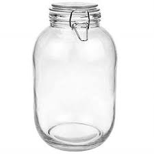 Check spelling or type a new query. Folinstall 128 Fl Oz Round Glass Canning Jar Wide Mouth Mason Jars With Clip Top Lids For Bathroom Or Kitchen Food Storage Co