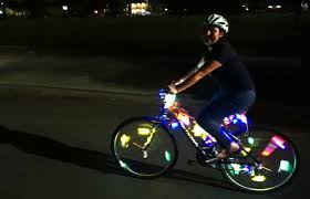 Constructing or modifying a bicycle lighting system should be done carefully to enhance the lighting and not displace a minimum lighting that is needed for safety.in rural areas and. Here S How To Turn Old Mardi Gras Throws Into A Diy Glowing Bicycle Display Traffic Nola Com