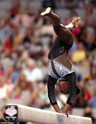 Simone biles is not being humble with her latest fashion statement — and who could blame her? Olympic Gymnast Simone Biles Added Bedazzled Goats To Her Leotards To Hit Back At The Haters Daily Mail Online