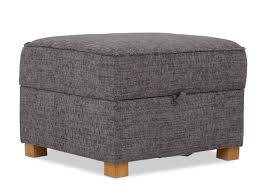 Use as a cocktail ottoman or additional living room seating. Grey Fabric Storage Footstool Baltimore Ez Living Furniture