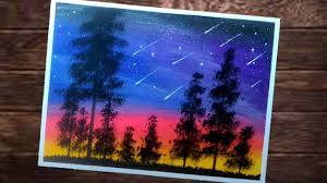 Cara mewarnai rumput dengan pensil warna berbagi cerita inspirasi. Cara Menggambar Dan Gradasi Langit Malam Beautiful Scenery Gambar Menggunakan Crayon Youtube