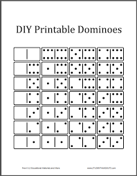 Black And White Test Print Pdf Free Printable Dominoes Game Pieces Domino Games Dominoes For Kids Free Games For Kids
