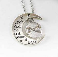 A promise ring is a lovely way to symbolize your vow to honor a relationship and joyfully looks towards the future. Amazon Com I Love You To The Moon And Back Necklace Pinky Promise Necklace Gift For Her Pendant Necklace Handmade