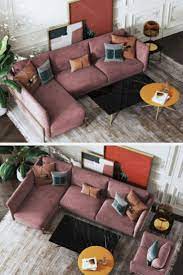 Not only living room coach, you could also find another pics such as amazing living room, small living room ideas, living room wallpaper, living room tv, living room interior design. Pink Fabric L Shape Sofa Coach Sitting Area Couches Living Room Comfy Home Room Design Furniture Design Chair
