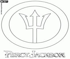 Percy jackson coloring pages the two ppl s reunion heroes of olympus to print free greekology zeus. Logo Of Percy Jackson Coloring Page Printable Game