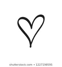 Hand Drawn Hearts Images Stock Photos Vectors Shutterstock Heart Hands Drawing How To Draw Hands Love Heart Images