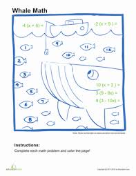 Algebra Coloring Page 8 First Grade Math Worksheets Education Com Functions Algebra