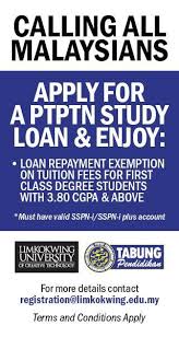 Firstly, i want everybody to know i agree on we borrow the loan, we should pay back, but the problem here is people strive hard for first class honours just before the announcement of budget 2019, we were informed that you can apply for full waive of your ptptn loan if you work hard to get first class. Ptptn Loan Limkokwing University Of Creative Technology