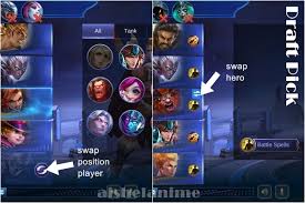 In order to compete in a tournament draft, each . How To Swap Hero And Position Player Draft Pick Rank Mobile Legends Aishelanime