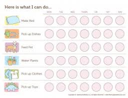 free chore chart printables chore ideas for children my