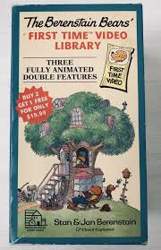 The Berenstain Bears First Time Video Library 3 Piece Vhs Collection With Case Ebay Berenstain Bears First Time Video Video Library