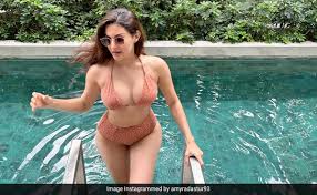 Amyra Dasturs Summer In Phuket Is Only Getting More Chic In A Stunning  Peach Swimsuit