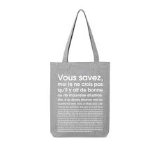 » (la réponse pourrait être : Je Ne Crois Pas Qu Il Y Ait De Bonne Ou De Mauvaise Situation Totebag Couleur Gris Taille Unique Achat Vente Sac Shopping 3665170082972 Prolongation Soldes Cdiscount