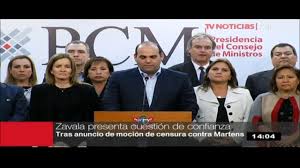 La moción de confianza se suele realizar en periodos en los que el partido que está al mando del gobierno vive una situación complicada y lo que se busca con ella es saber que. Fernando Zavala Presento Cuestion De Confianza Para Todo El Gabinete En Defensa De Martens Peru Gestion