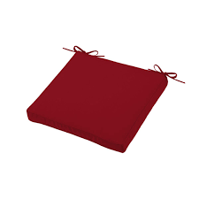 Coussin de chaise uni, provençal, rayé, vichy coton, polyester, boutis nettoyage facile distribué par mctissus à nice. Galette De Chaise Dehoussable Rouge 40x40cm 100 Microfibre J K Markets