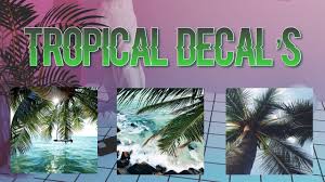 It took me only 1 week to find something to post so here is 20 white aesthetic decals with codes for you guys and i hope u guys. Roblox Bloxburg Tropical Decal Id S Youtube Bloxburg Decal Codes Roblox Pictures Bloxburg Decals